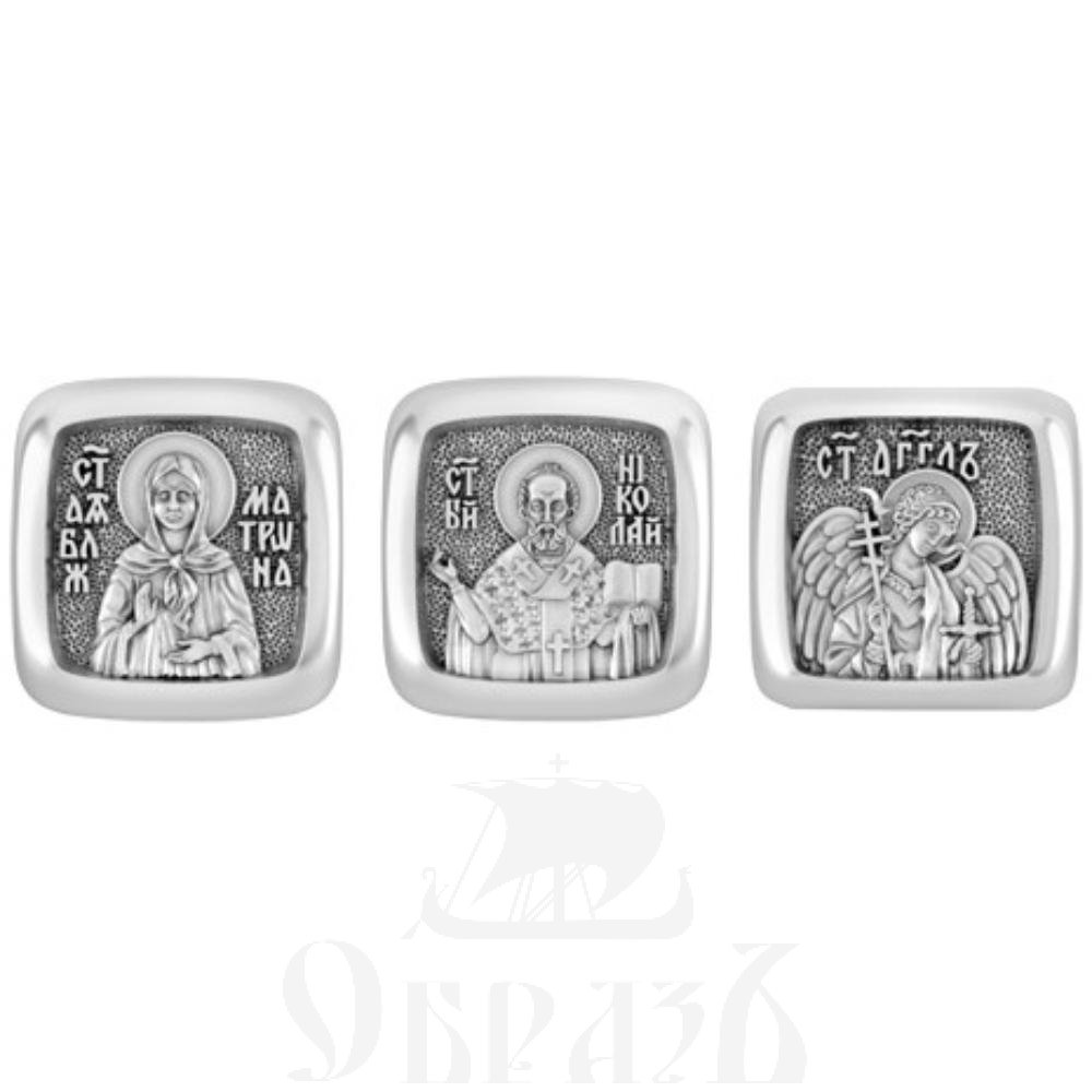 православная бусина святая великомученица ирина македонская, серебро 925 пробы с золочением (арт. 10.019)