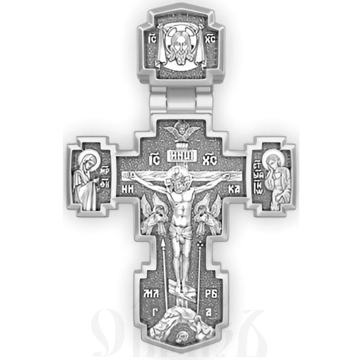 крест сретение господне, серебро 925 проба с родированием (арт. 17.036р)