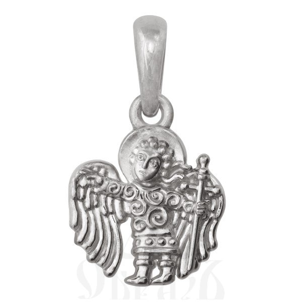 подвеска ангел хранитель, золото 585 пробы белое (арт. 202.524-3)